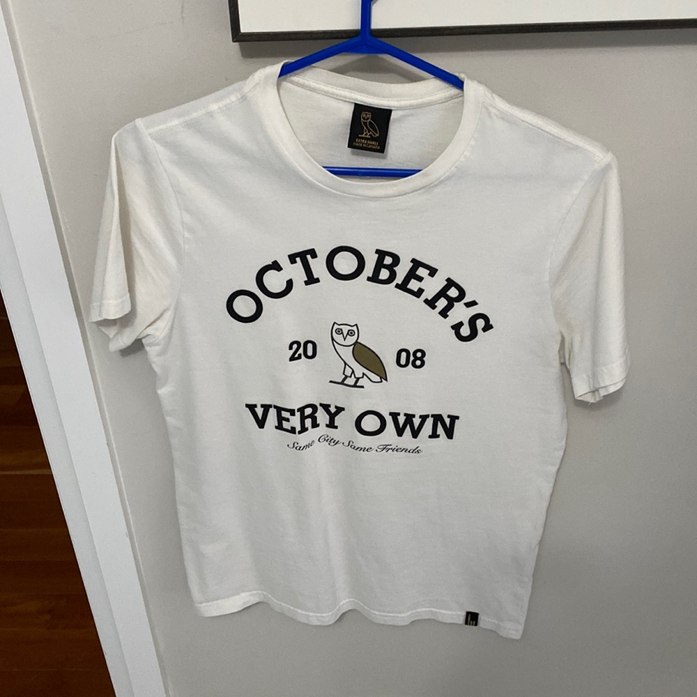 Ovo mens white extra small tee shirt